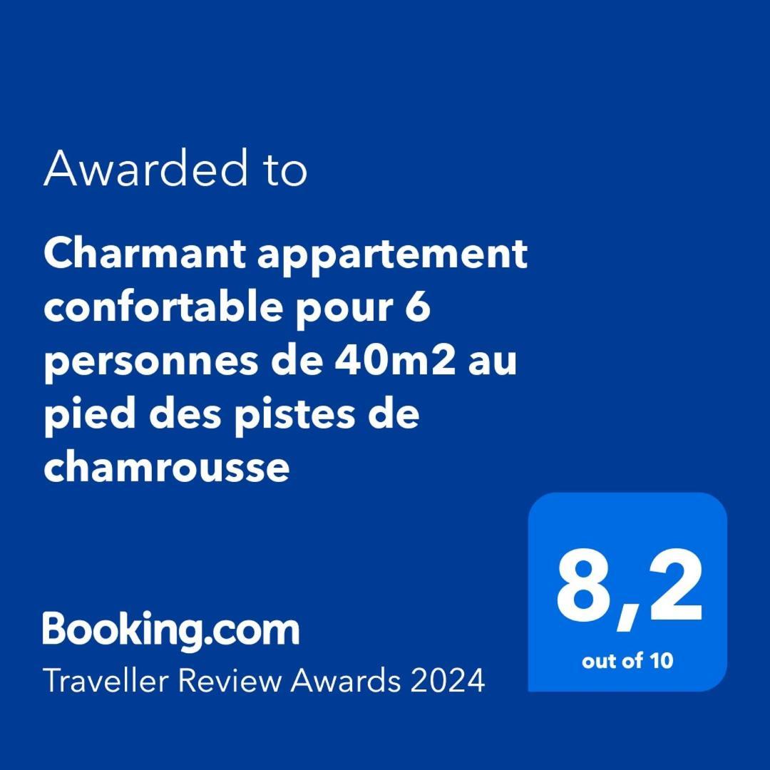 Charmant Appartement Confortable Pour 6 Personnes 40M2 Pied Pistes, Piscine, Wifi, Parking Chamrousse Zewnętrze zdjęcie